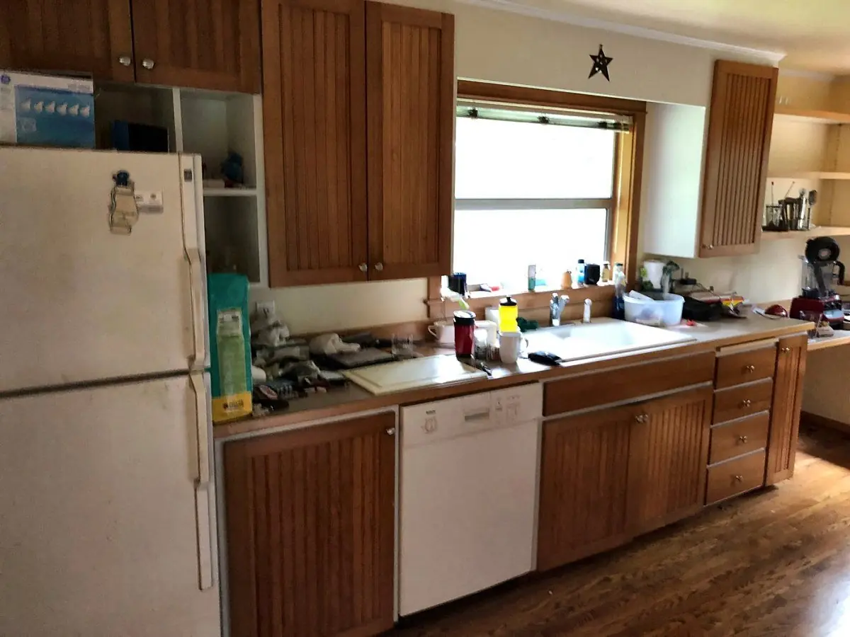 Kitchen — gutted to done — before