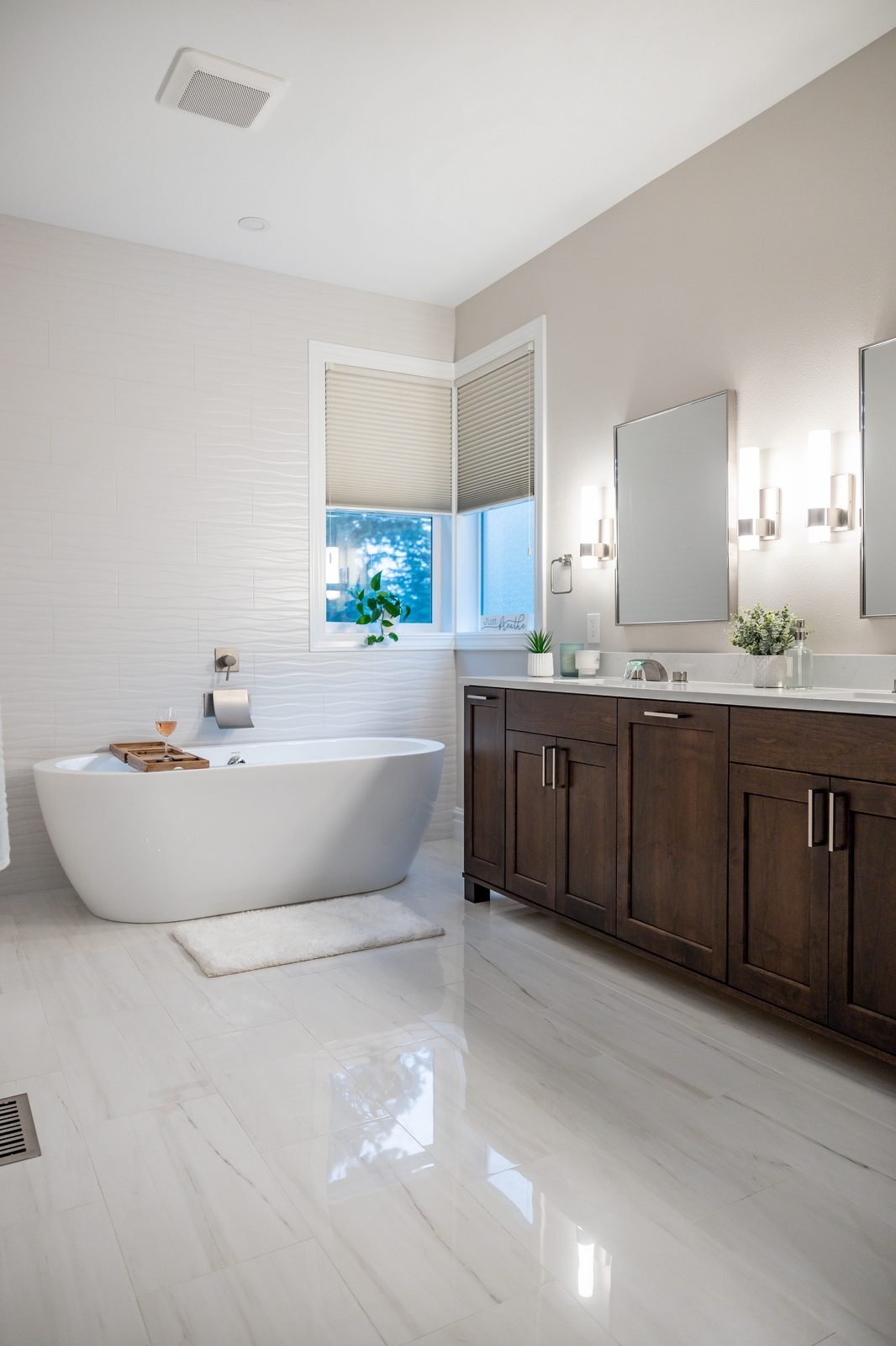 Primary Bath - Marble and Glass &mdash; photo 11