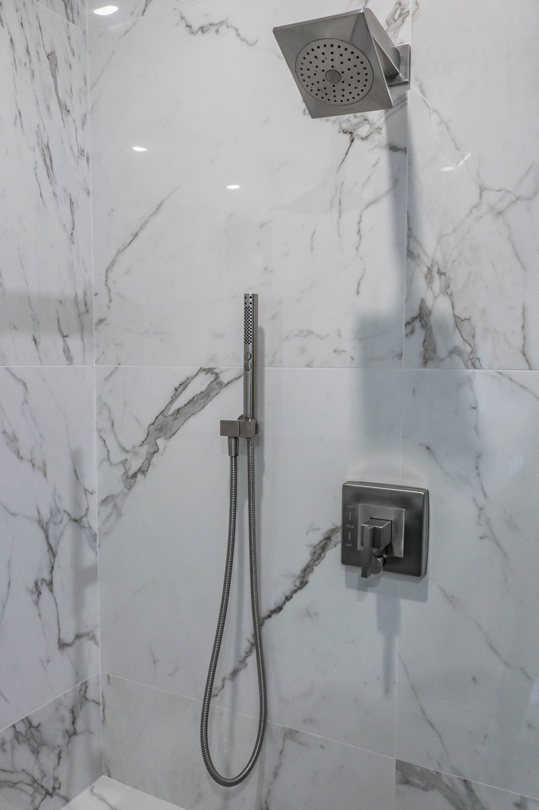 Primary Bath - Marble and Glass &mdash; photo 25
