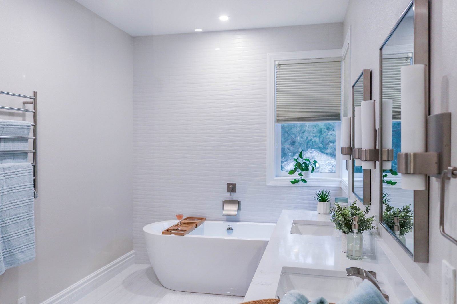 Primary Bath - Marble and Glass &mdash; photo 1