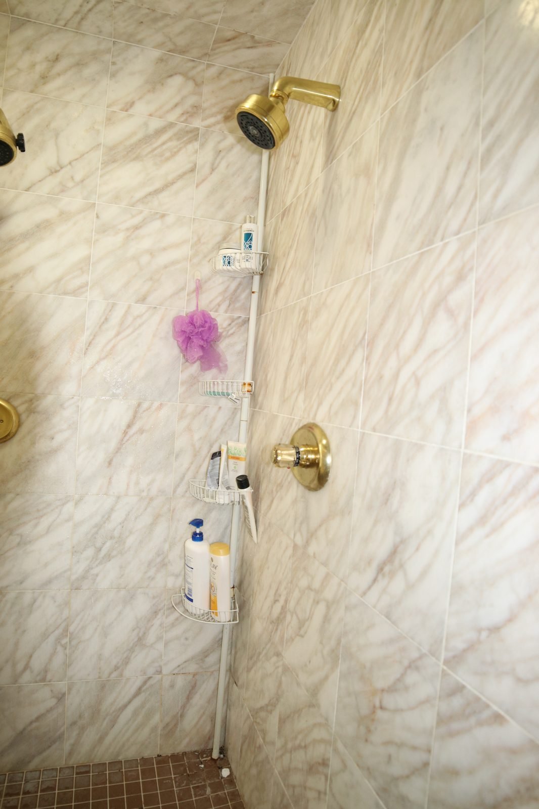 Before &mdash; Primary Bath - Marble and Glass